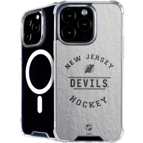 NHL New Jersey Devils Black Text iPhone 16 Pro MagSafe Case